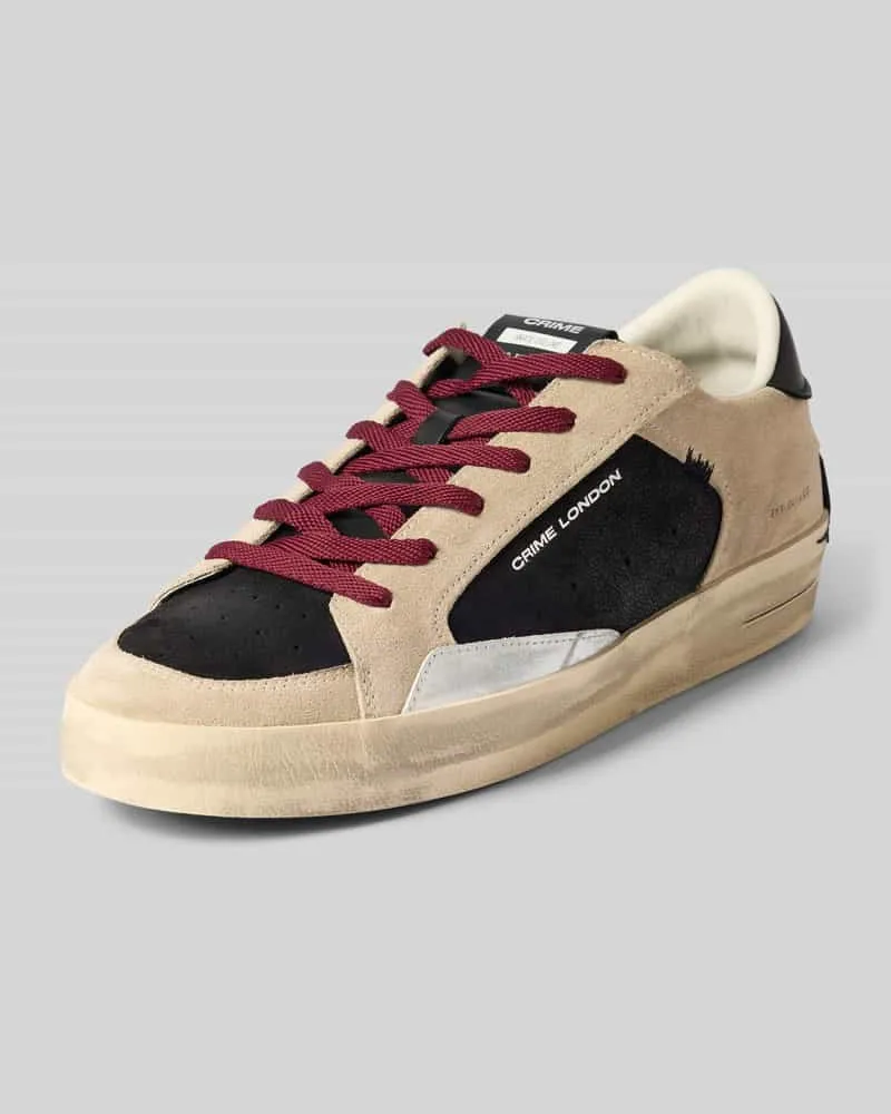 Crime Sneaker mit Kontrastbesatz Modell 'SK8 DELUXE Black