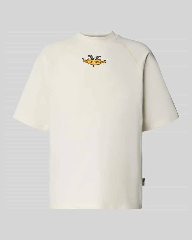 Carlo Colucci Oversized T-Shirt mit Label-Print 