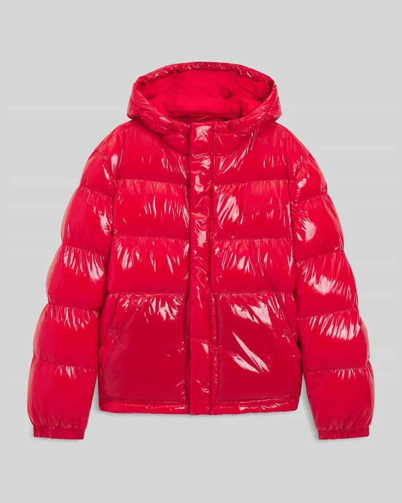 HUGO BOSS Regular Fit Steppjacke mit Kapuze Modell 'BARO Rot