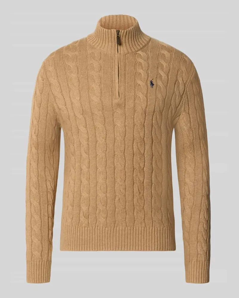 Ralph Lauren Relaxed Fit Troyer aus reiner Baumwolle Beige