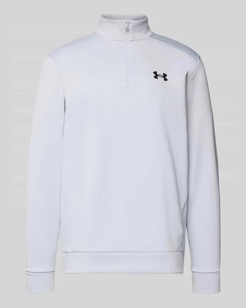 Under Armour Sweatshirt mit Label-Detail Hellgrau