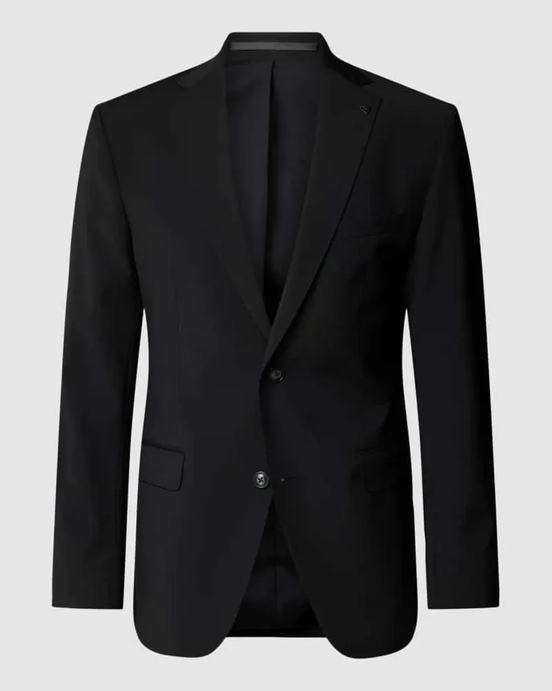 Roy Robson 2-Knopf-Sakko mit Pattentaschen und Anstecker Black