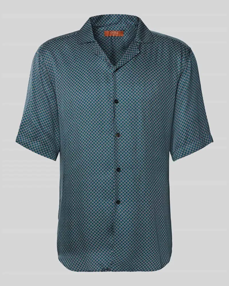 CRUNA Regular Fit Freizeithemd aus Viskose Ocean