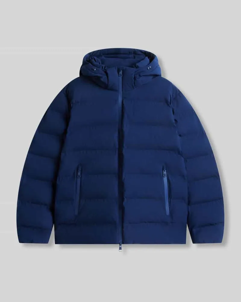 Tommy Hilfiger Daunenjacke mit abnehmbarer Kapuze Dunkelblau