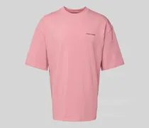 Oversized T-Shirt mit Label-Stitching
