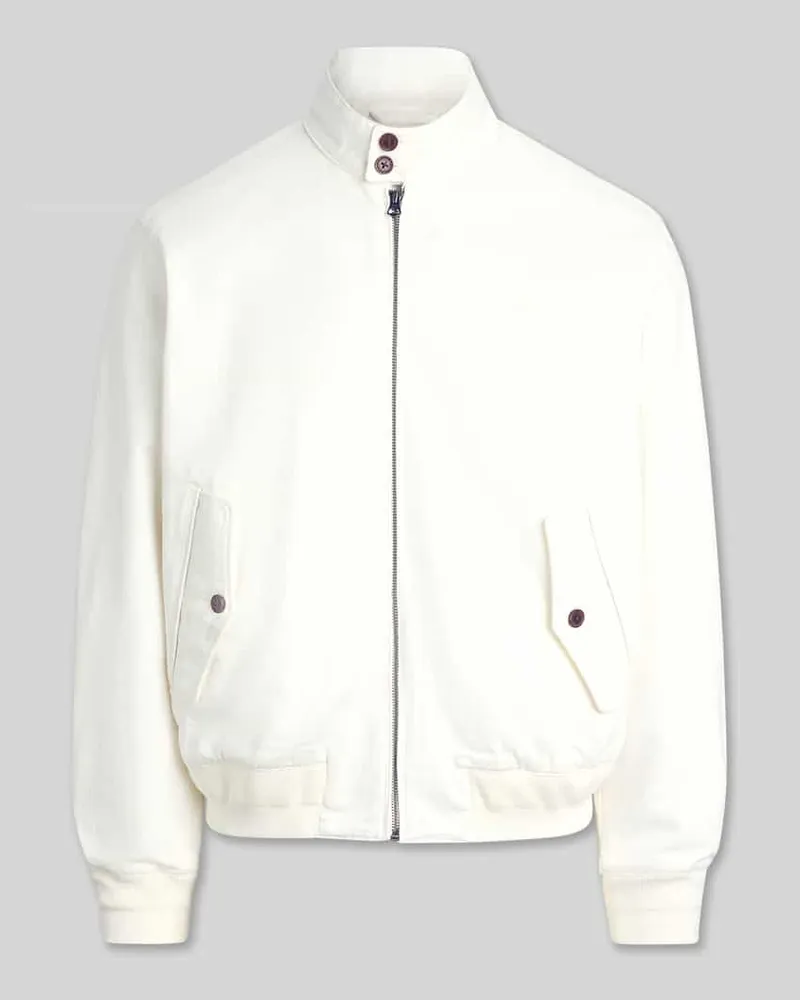 Ralph Lauren Regular Fit Blouson aus reiner Baumwolle Weiss
