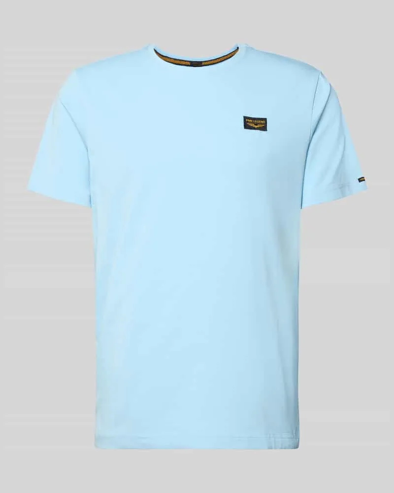 PME Legend T-Shirt mit Label-Stitching Modell 'GUYVER Hellblau