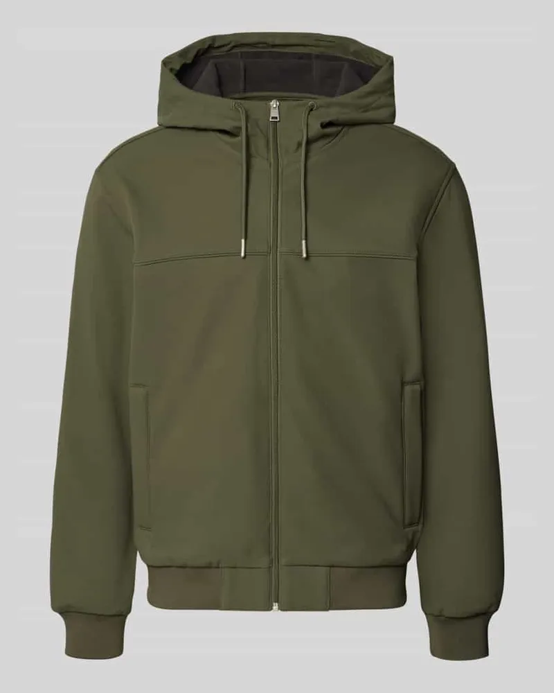 Tom Tailor Regular Fit Funktionsjacke mit Kapuze Oliv