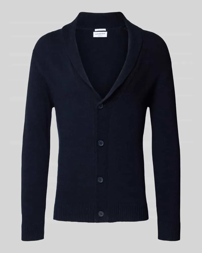 Lindbergh Strickjacke mit Knopfleiste Dunkelblau