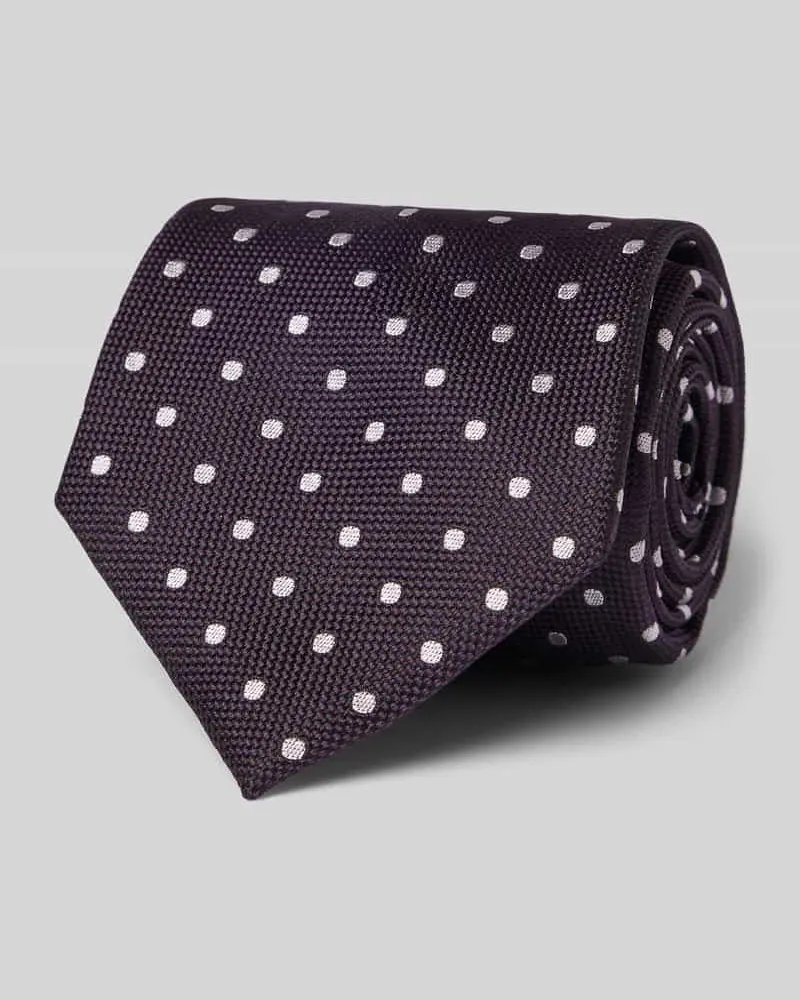 JOOP! Seidenkrawatte mit Strukturmuster Purple