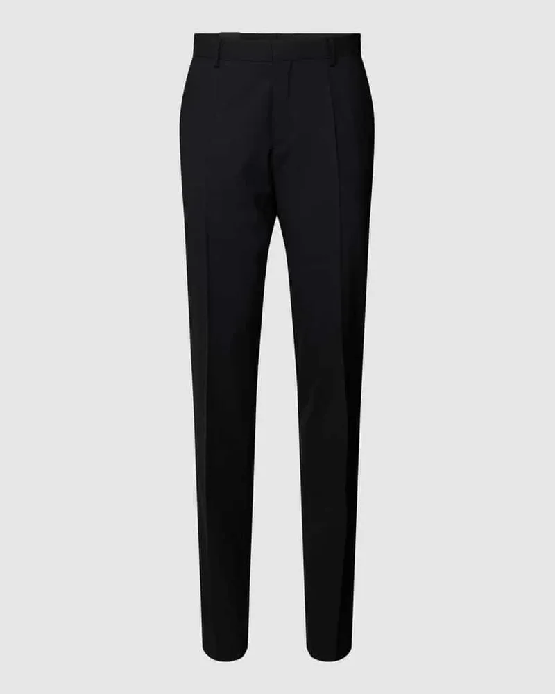 HUGO BOSS Slim Fit Anzughose aus Schurwoll-Mix Modell 'Genius Anthrazit