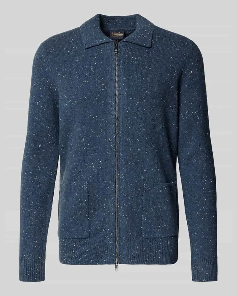 Christian Berg Cardigan mit Zweiwege-Reißverschluss 