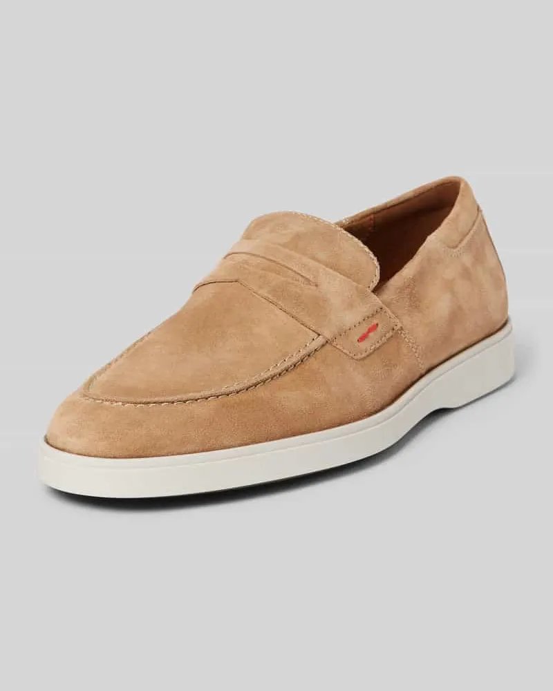 Lloyd Loafers mit Ziernähten Modell 'HOUSTON Sand