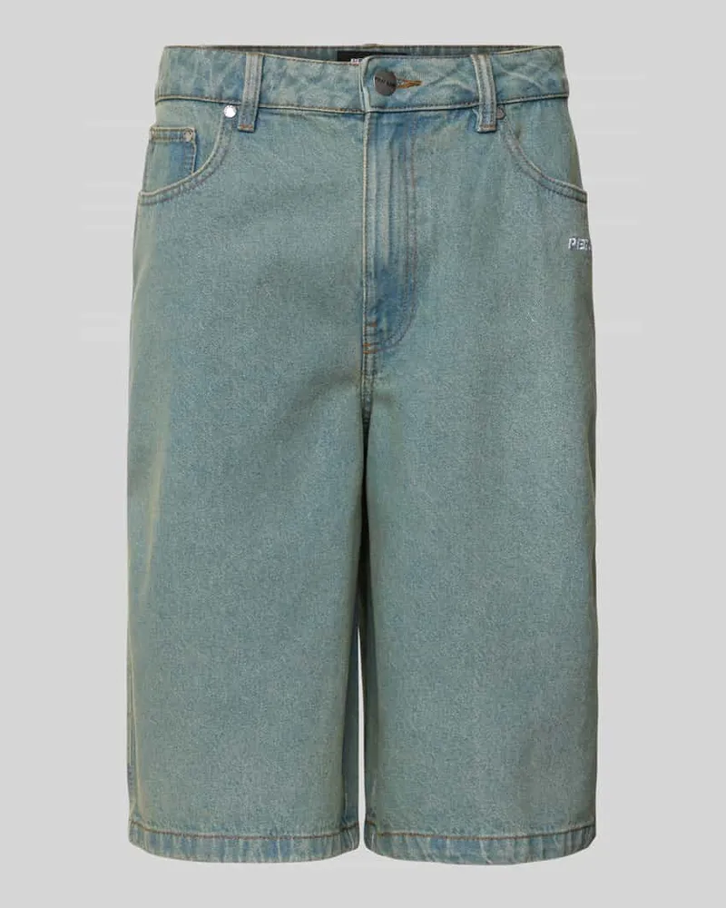 PEGADOR Bermudas mit Logo-Stitching Modell 'KOLAR Jeansblau