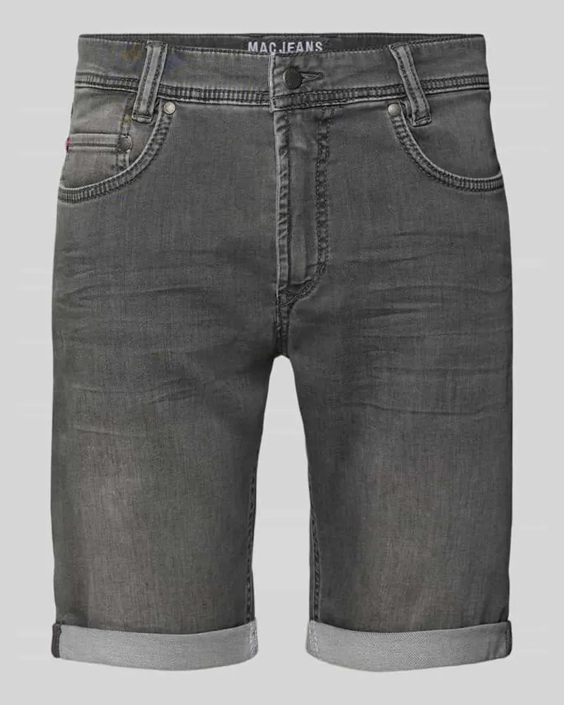 MAC Jeans Bermudas mit 5-Pocket-Design Mittelgrau