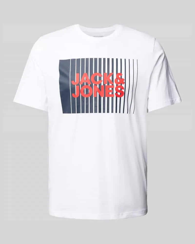 Jack & Jones T-Shirt mit Label-Print Modell 'CORP 