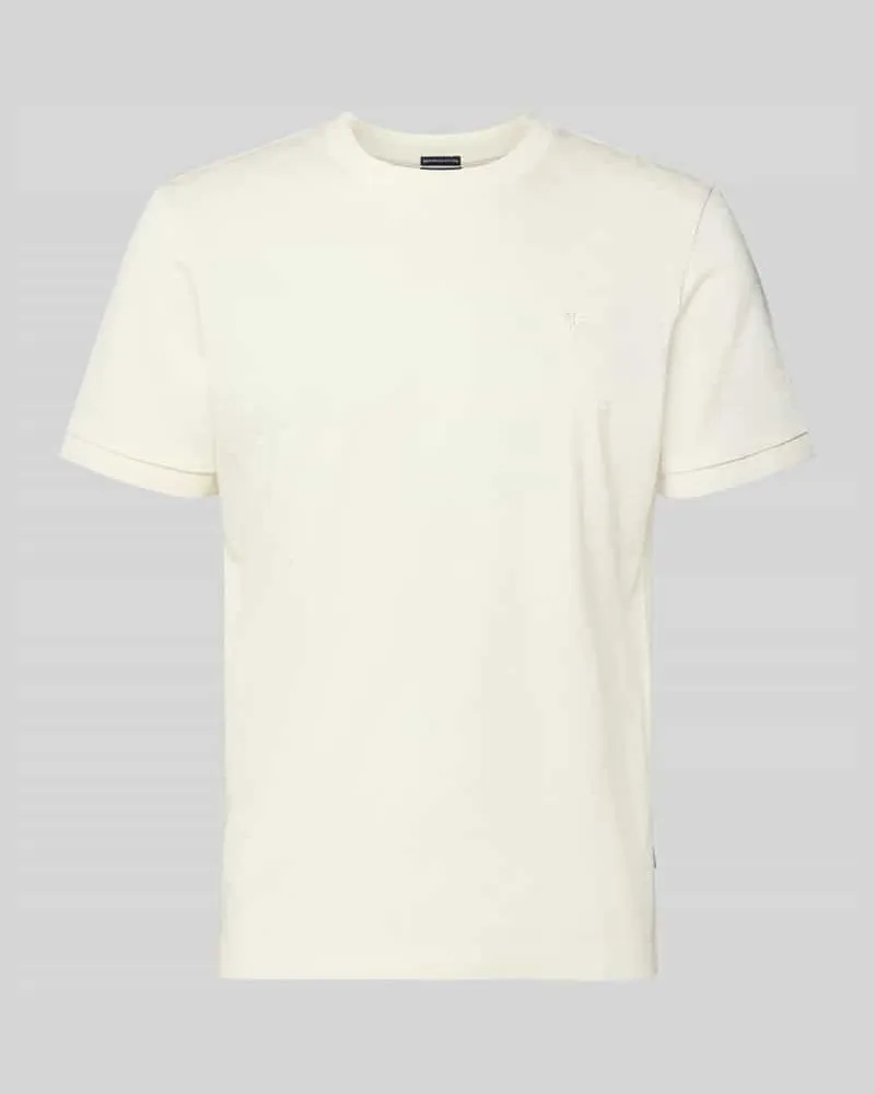 JOOP! T-Shirt mit Logo-Stitching Modell 'Benluco Offwhite