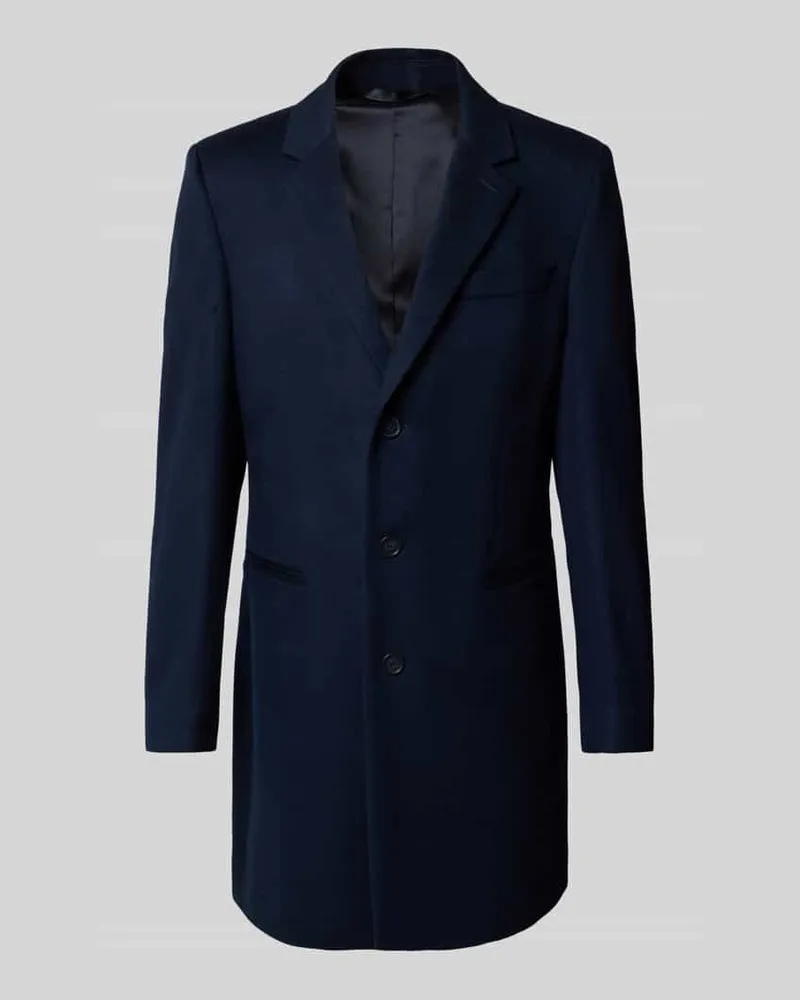HUGO BOSS Regular Fit Wollmantel aus Woll-Mix - BECKHAM x Marine
