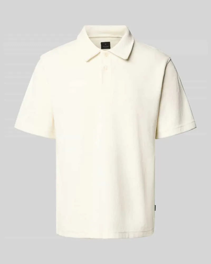 Jack & Jones Poloshirt mit kurzer Knopfleiste Weiss
