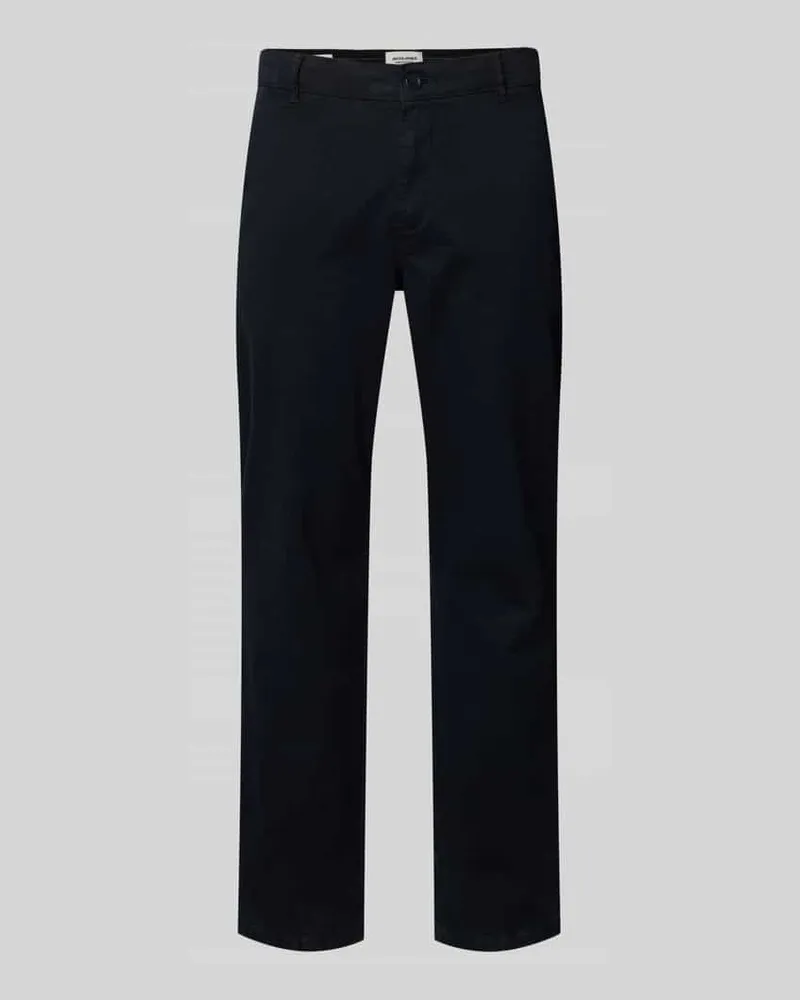 Jack & Jones Straight Fit Chino mit Eingrifftaschen Modell 'Vance Marine