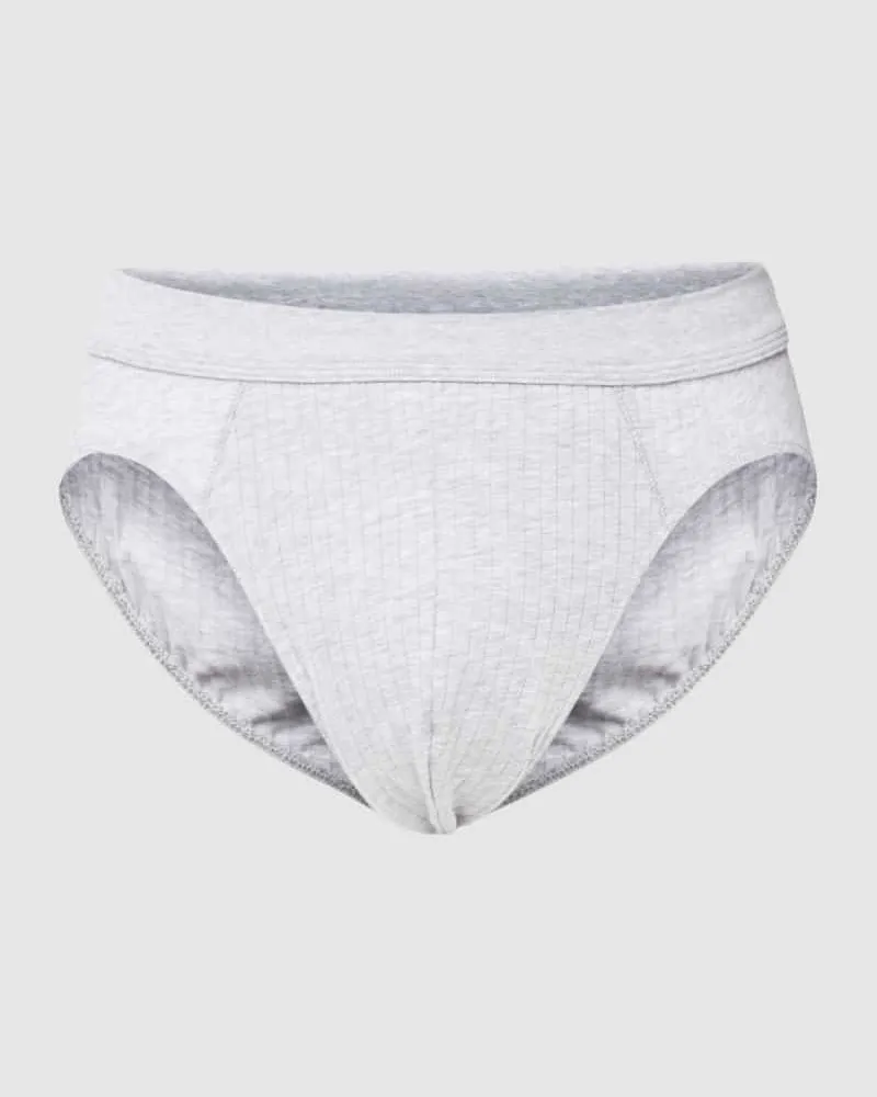 Schiesser Slip mit Rippenstruktur im 2er-Pack Modell 'Authentic 