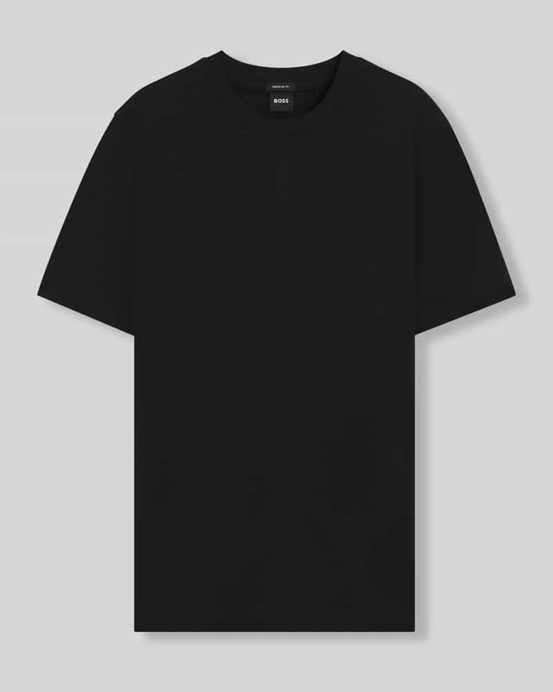 HUGO BOSS Regular Fit T-Shirt aus reiner Baumwolle Modell 'Thompson 02 Black