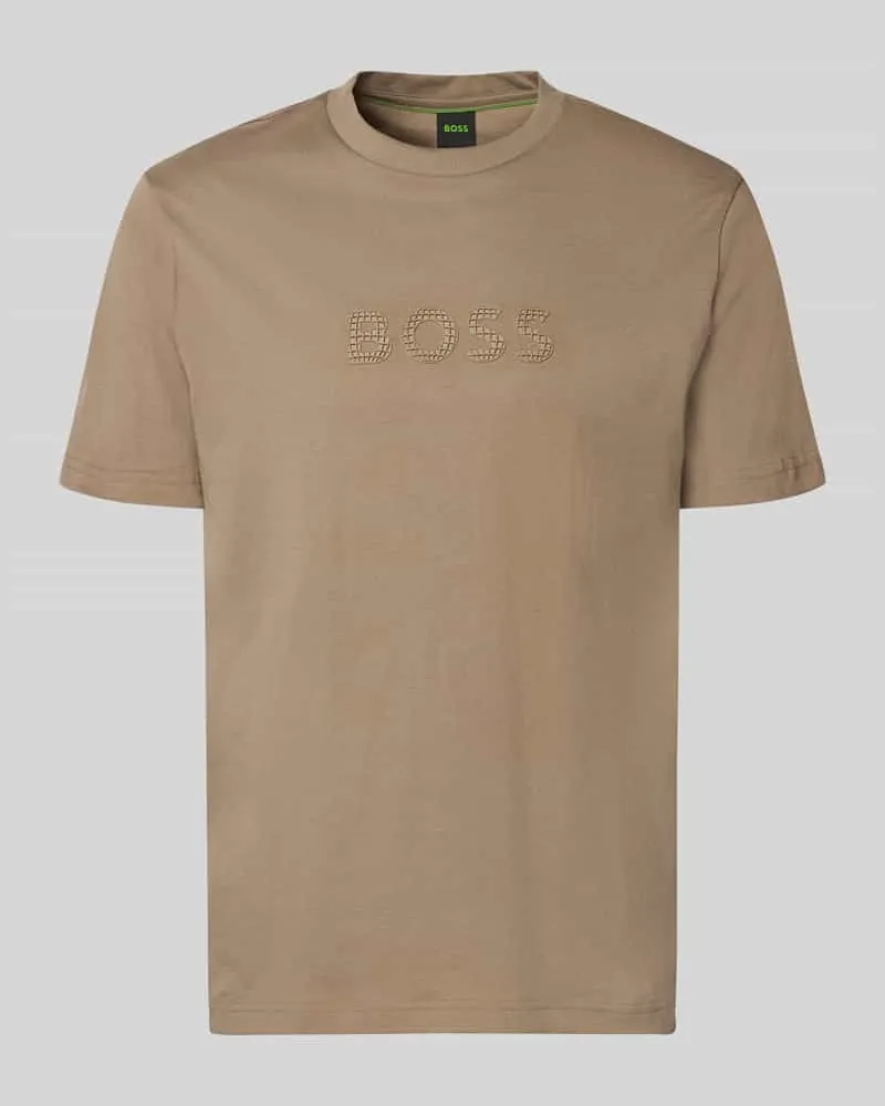 HUGO BOSS Regular Fit T-Shirt aus reiner Baumwolle Modell 'TS_TERRACE Hellgruen