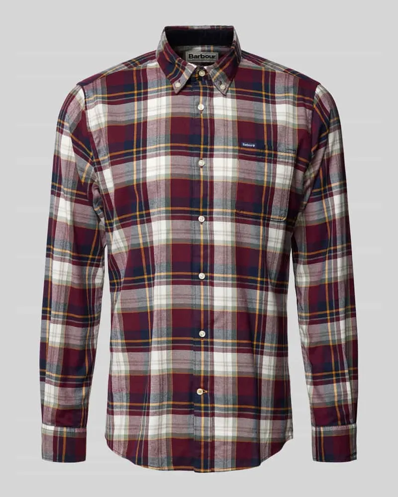 Barbour Tailored Fit Freizeithemd mit Button-Down-Kragen 