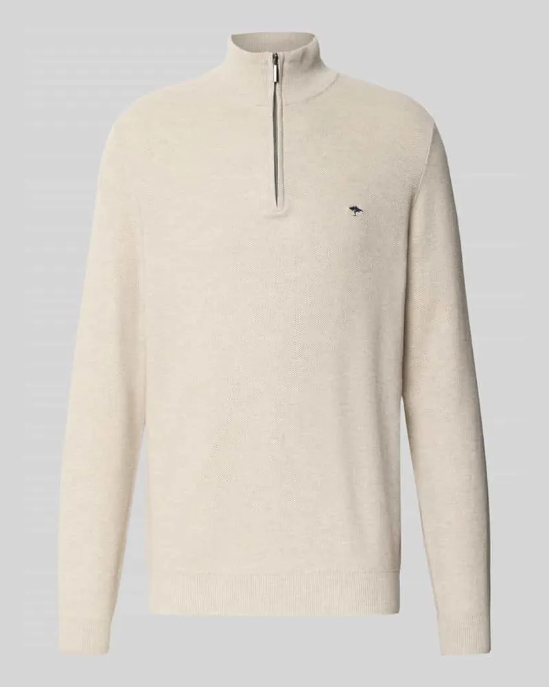 Fynch-Hatton Strickpullover mit Troyer-Kragen 