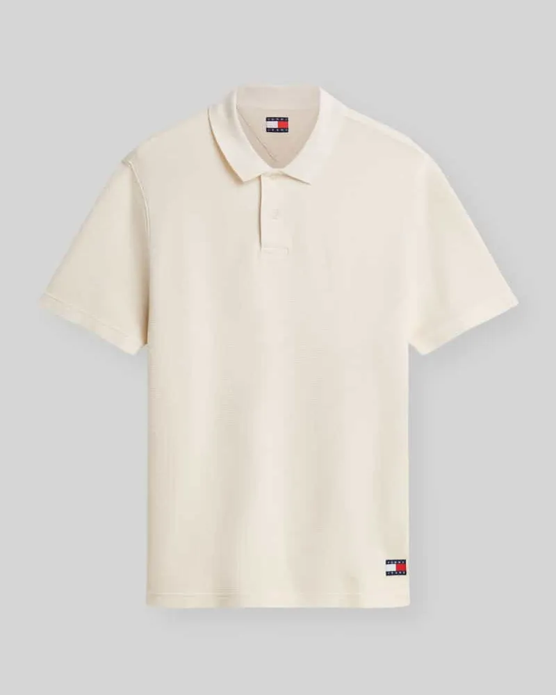 Tommy Hilfiger Relaxed Fit Poloshirt aus reiner Baumwolle Sand