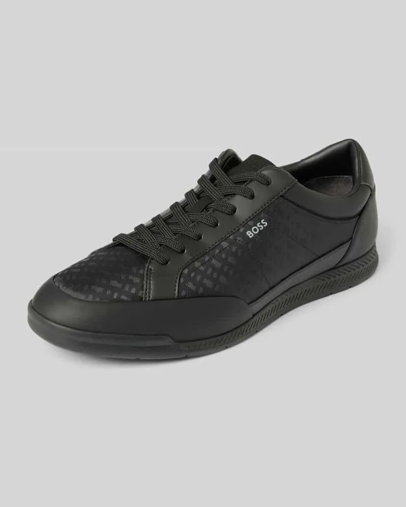 HUGO BOSS Low Top Sneaker mit Strukturmuster Modell 'NITAN 