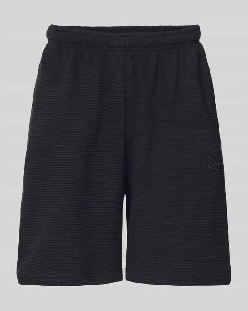 Karl Kani Regular Fit Shorts mit elastischem Bund Black