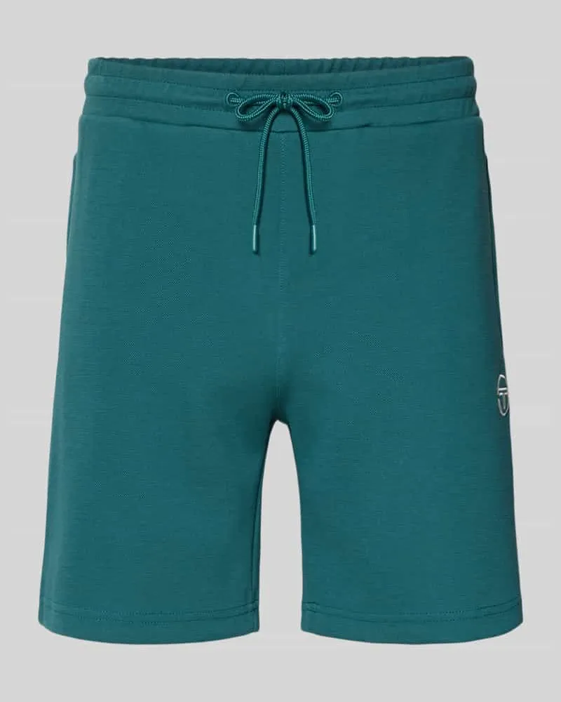 Sergio Tacchini Shorts mit Logo-Stitching Modell 'EGEO Petrol