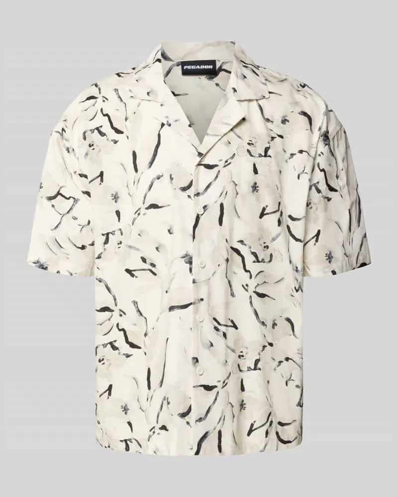 PEGADOR Relaxed Fit Freizeithemd mit Label-Stitching Modell 'Novo 