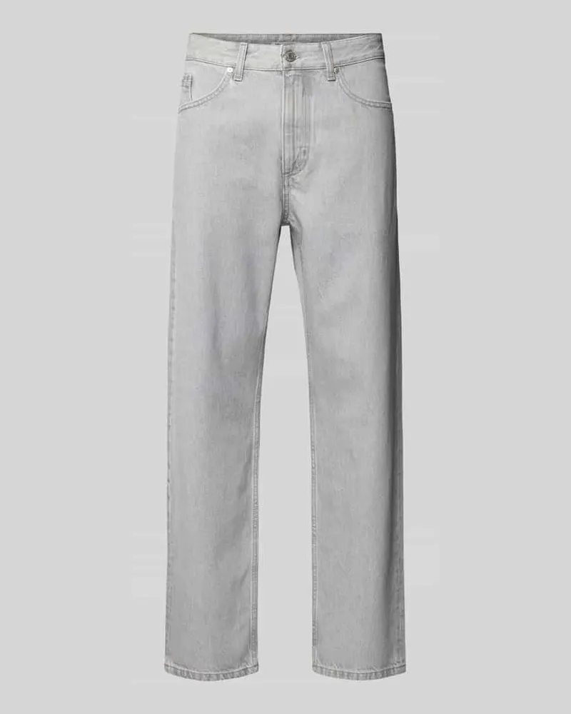 Marc O'Polo Loose Fit Jeans aus reiner Baumwolle Modell 'RUNNE Hellgrau