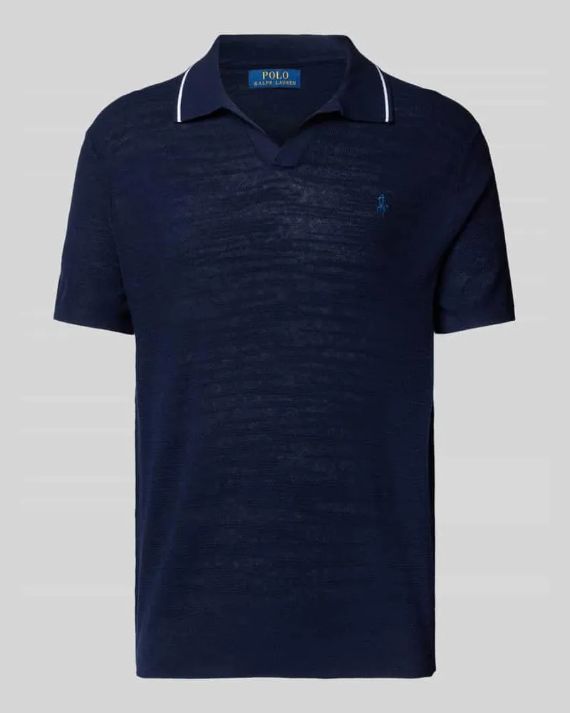 Ralph Lauren Regular Fit Poloshirt mit Leinen-Anteil Modell 'JOHNNY 