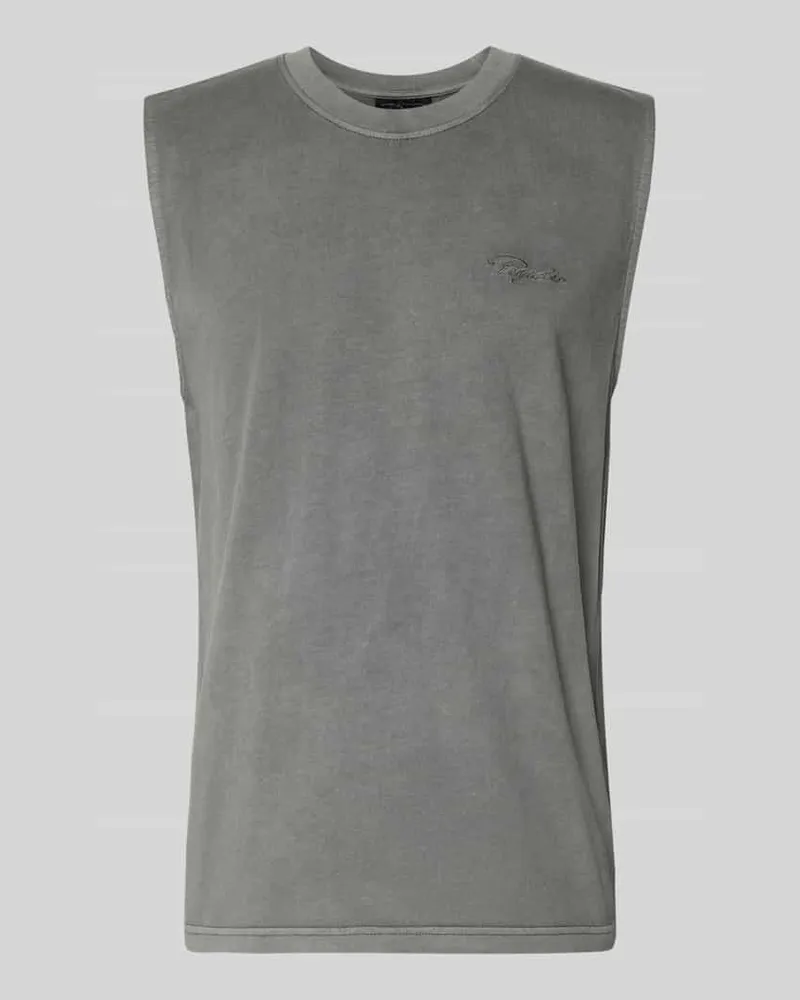 PEGADOR Tanktop mit Logo-Stitching Modell 'Signar Anthrazit