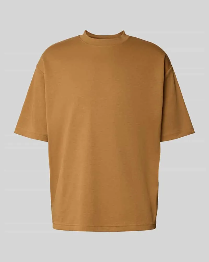 Selected Homme Oversized T-Shirt aus Baumwoll-Mix Modell 'OSCAR Messing