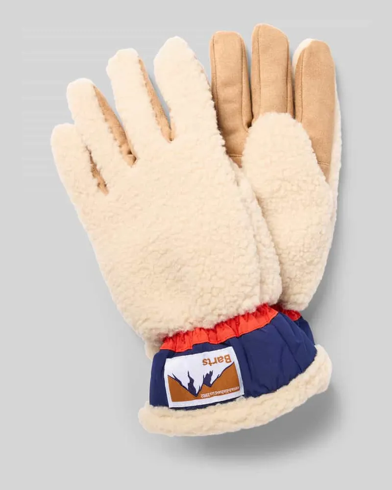 Barts Handschuhe mit Label-Detail Modell 'ISAFJORD Offwhite