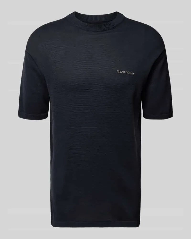 Marc O'Polo Regular Fit T-Shirt aus reiner Baumwolle  × DFB Travel Collection Dunkelblau