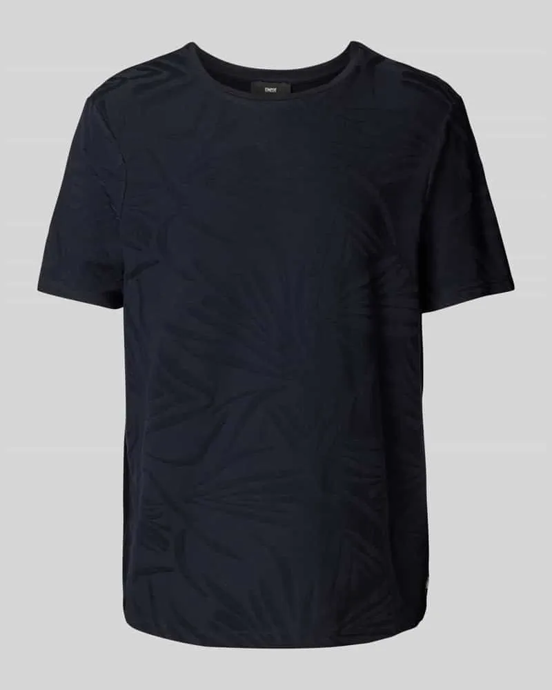 cinque T-Shirt mit Lyocell-Anteil und Label-Detail Modell 'Jacko Marine