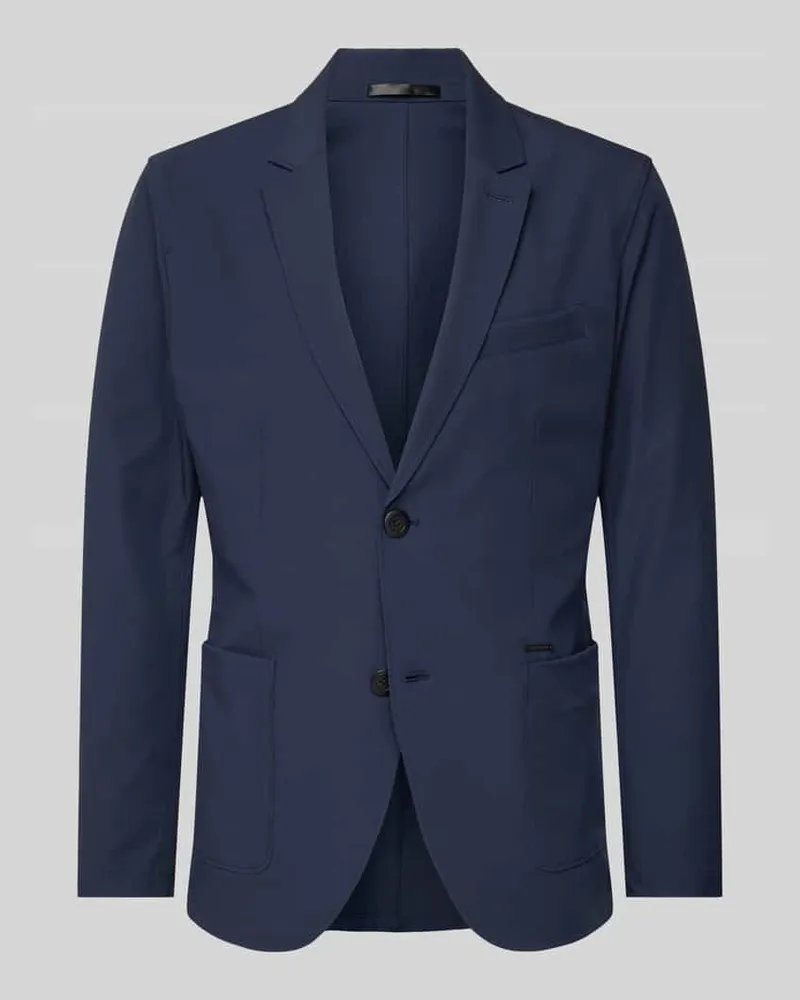 AlphaTauri Slim Fit 2-Knopf-Sakko mit Reverskragen Modell 'OBOSS Marine