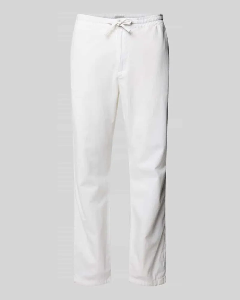 Tom Tailor Regular Fit Leinenhose mit elastischem Bund 