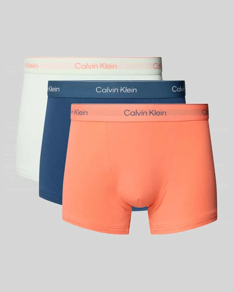 Calvin Klein Trunks mit Logo-Stitching Modell 'Relaxed' im 3er Pack 