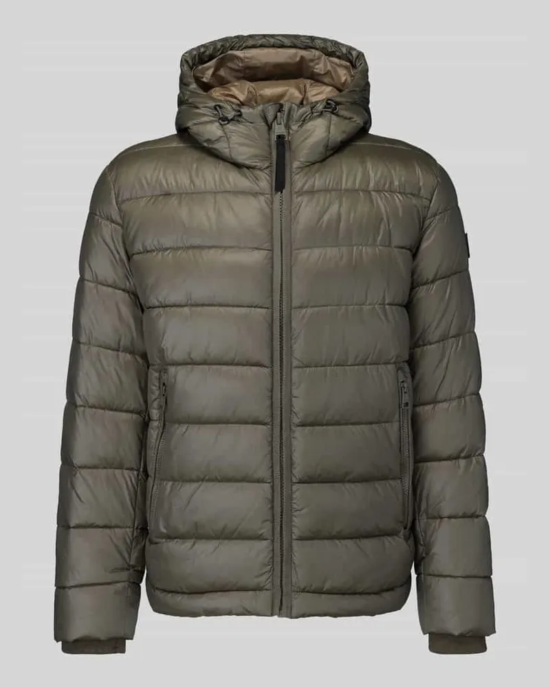 Strellson Regular Fit Steppjacke mit Storm Cuffs Modell 'BAVENO Offwhite