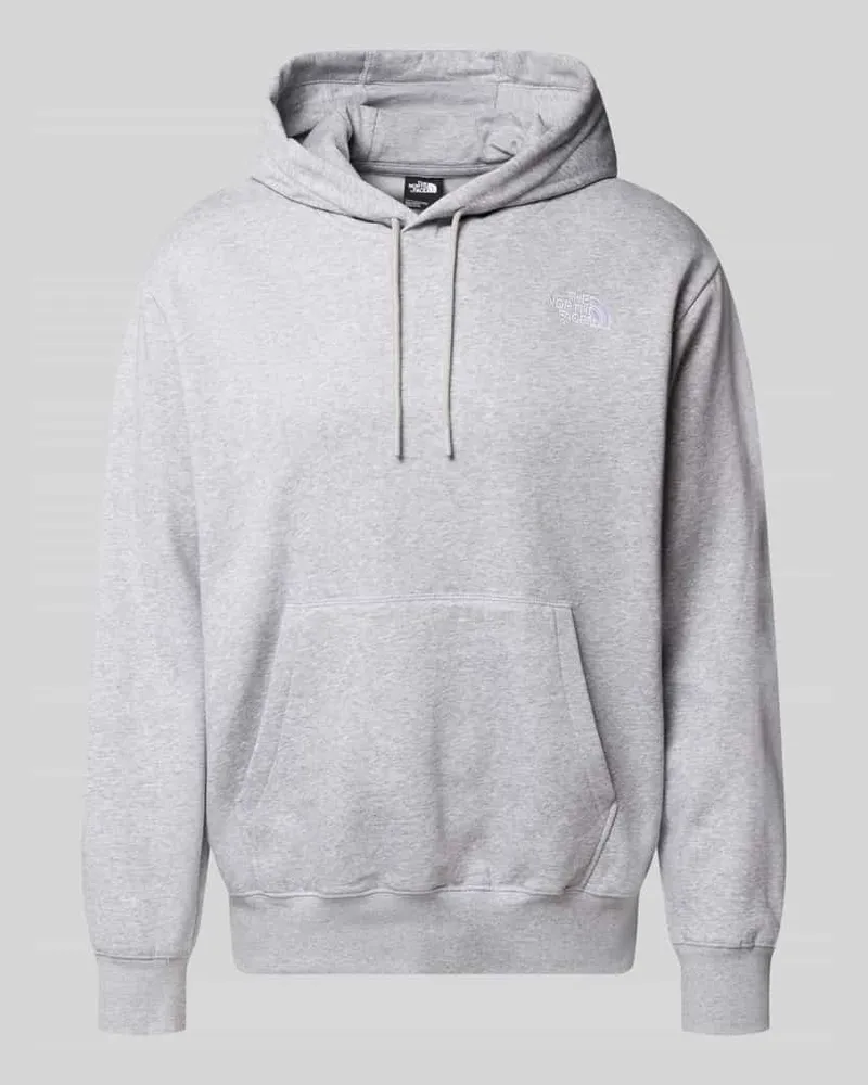 The North Face Hoodie mit Label-Stitching Hellgrau