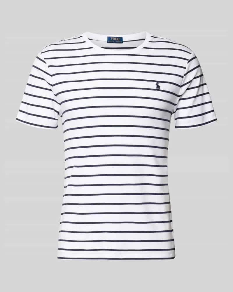 Ralph Lauren Regular Fit T-Shirt aus reiner Baumwolle Weiss