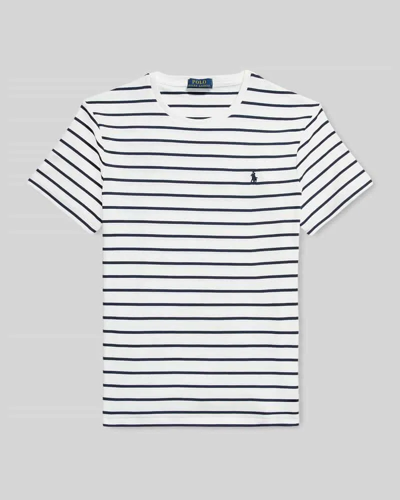 Ralph Lauren Regular Fit T-Shirt aus reiner Baumwolle Weiss