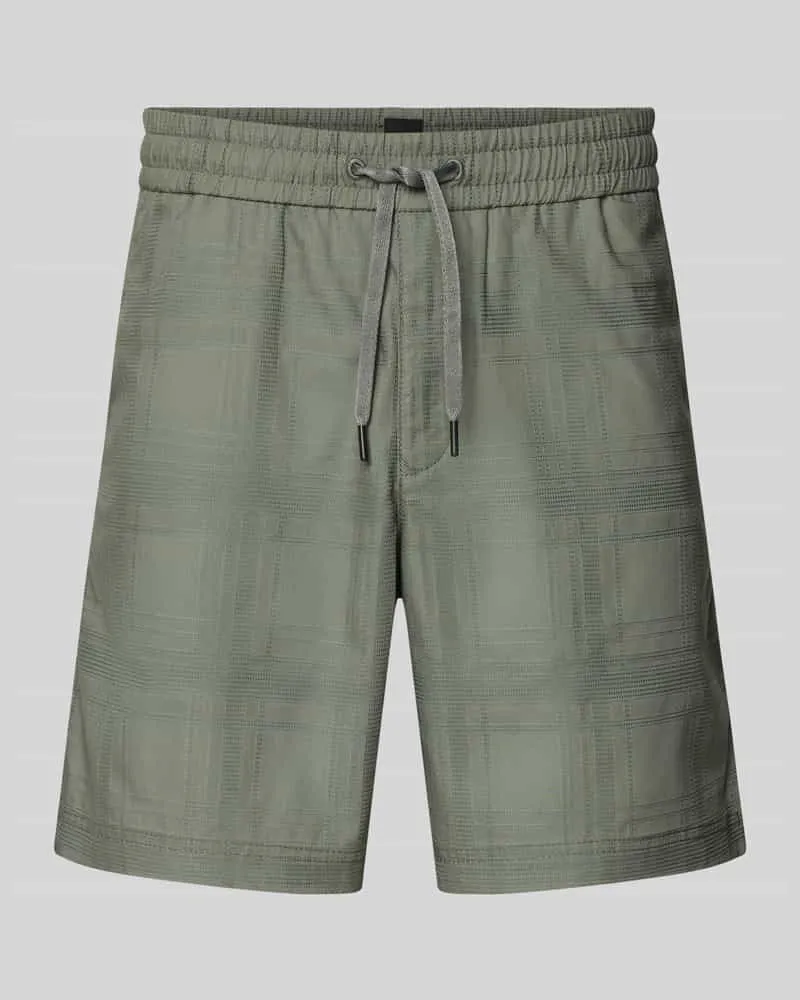 HUGO BOSS Tapered Chinoshorts aus reiner Baumwolle Modell 'SANDREW_6_SHORTS Oliv
