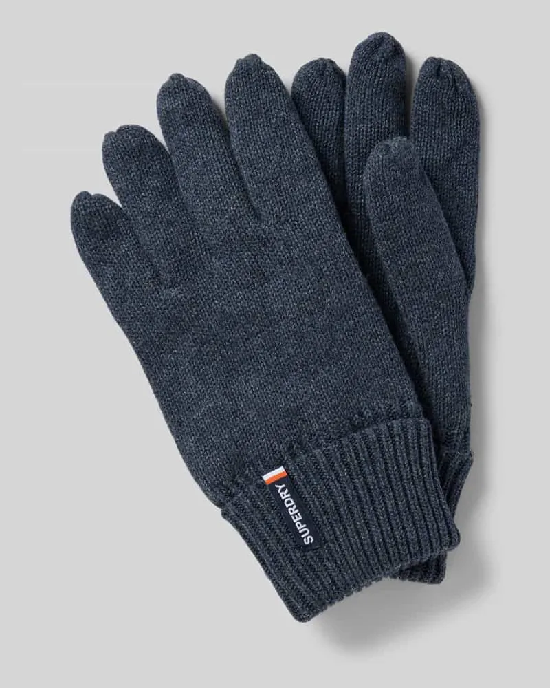 Superdry. Handschuhe mit Label-Detail Modell 'VINTAGE 